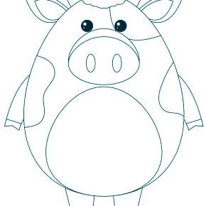 Раскраска Быка на Новый год