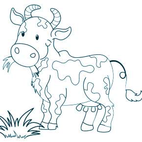 Раскраска Быка на Новый год