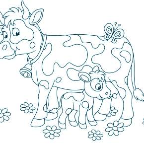 Раскраска Быка на Новый год