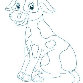 Раскраска Быка на Новый год