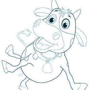 Раскраска Быка на Новый год