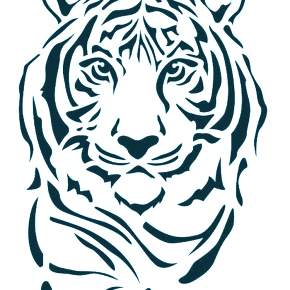 Раскраски Тигров на Новый год Раскраски Тигров на Новый год