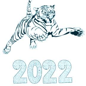 Раскраски Тигров на Новый год Раскраски Тигров на Новый год