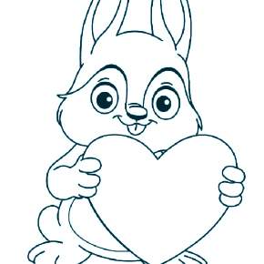 Раскраска Кроликов на Новый год Раскраска Кроликов на Новый год