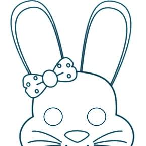 Раскраска Кроликов на Новый год Раскраска Кроликов на Новый год