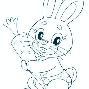 Раскраска Кроликов на Новый год Раскраска Кроликов на Новый год