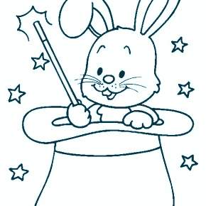 Раскраска Кроликов на Новый год Раскраска Кроликов на Новый год