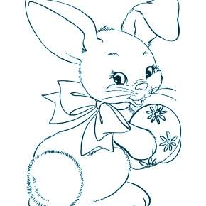 Раскраска Кроликов на Новый год Раскраска Кроликов на Новый год