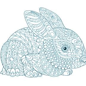 Раскраска Кроликов на Новый год Раскраска Кроликов на Новый год