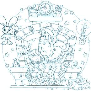 Раскраска Кроликов на Новый год Раскраска Кроликов на Новый год