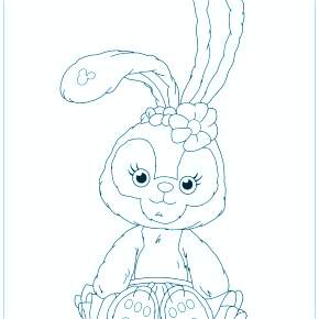 Раскраска Кроликов на Новый год Раскраска Кроликов на Новый год