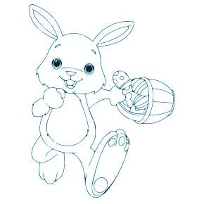 Раскраска Кроликов на Новый год Раскраска Кроликов на Новый год