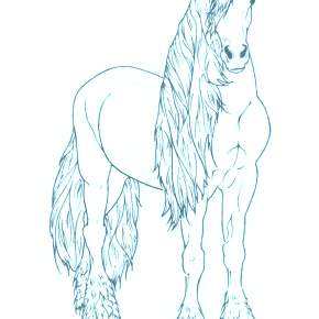 Раскраски Лошади на Новый год Раскраски Лошади на Новый год