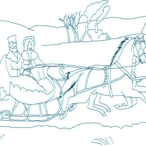 Раскраски Лошади на Новый год Раскраски Лошади на Новый год