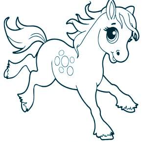 Раскраски Лошади на Новый год Раскраски Лошади на Новый год