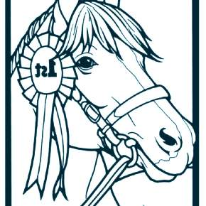 Раскраски Лошади на Новый год Раскраски Лошади на Новый год