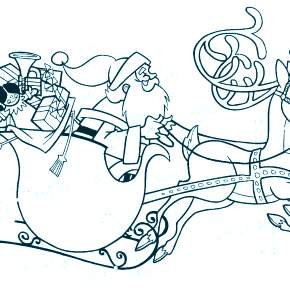 Раскраски Лошади на Новый год Раскраски Лошади на Новый год