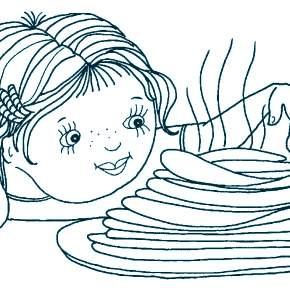 Раскраска Масленица