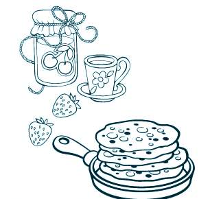 Раскраска Масленица