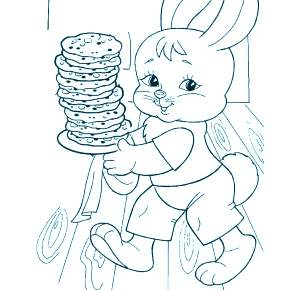 Раскраска Масленица