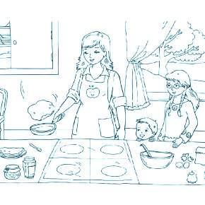 Раскраска Масленица