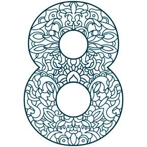 Раскраска надпись 8 марта