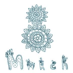 Раскраска надпись 8 марта