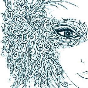 Раскраска Девушка весна