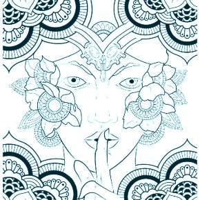 Раскраска Девушка весна