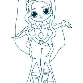 Раскраски куколки ЛОЛ Раскраски куколки ЛОЛ