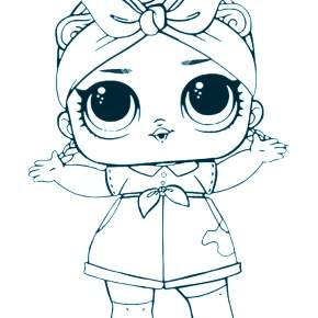 Раскраски куколки ЛОЛ Раскраски куколки ЛОЛ