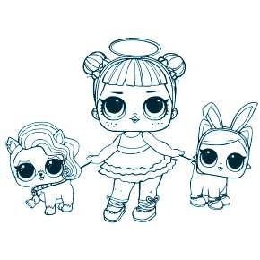 Раскраски куколки ЛОЛ Раскраски куколки ЛОЛ