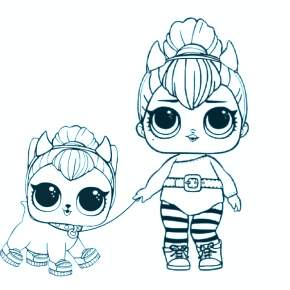 Раскраски куколки ЛОЛ Раскраски куколки ЛОЛ