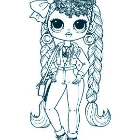 Раскраски куколки ЛОЛ Раскраски куколки ЛОЛ
