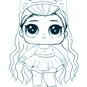 Раскраски куколки ЛОЛ Раскраски куколки ЛОЛ