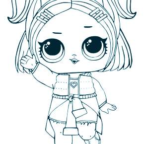 Раскраски куколки ЛОЛ Раскраски куколки ЛОЛ