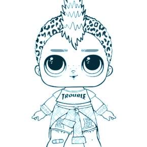 Раскраски куколки ЛОЛ Раскраски куколки ЛОЛ