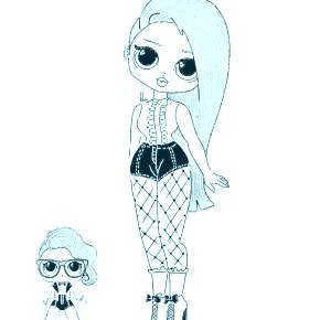 Раскраски куколки ЛОЛ Раскраски куколки ЛОЛ