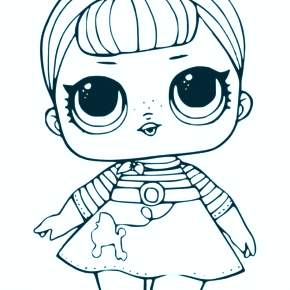 Раскраски куколки ЛОЛ Раскраски куколки ЛОЛ