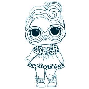 Раскраски куколки ЛОЛ Раскраски куколки ЛОЛ