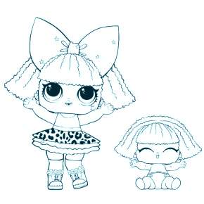 Раскраски куколки ЛОЛ Раскраски куколки ЛОЛ