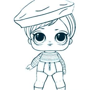 Раскраски куколки ЛОЛ Раскраски куколки ЛОЛ