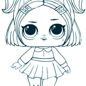 Раскраски куколки ЛОЛ Раскраски куколки ЛОЛ