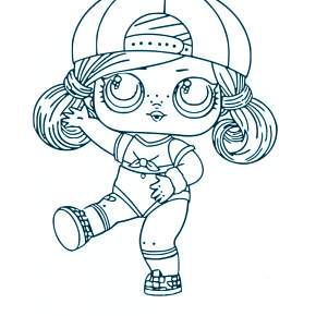 Раскраски куколки ЛОЛ Раскраски куколки ЛОЛ