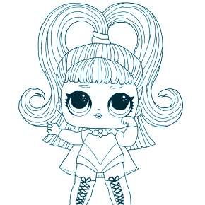 Раскраски куколки ЛОЛ Раскраски куколки ЛОЛ