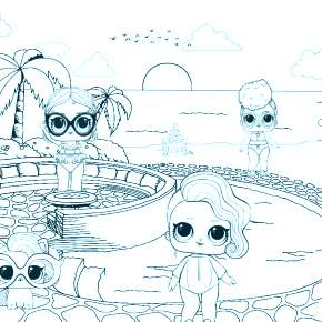 Раскраски куколки ЛОЛ Раскраски куколки ЛОЛ