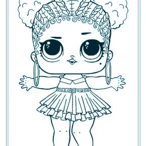 Раскраски куколки ЛОЛ Раскраски куколки ЛОЛ