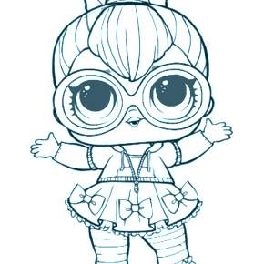 Раскраски куколки ЛОЛ Раскраски куколки ЛОЛ