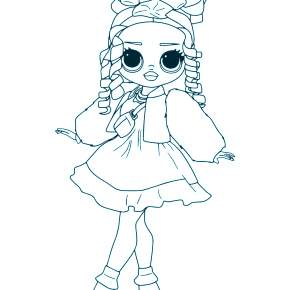 Раскраски куколки ЛОЛ Раскраски куколки ЛОЛ