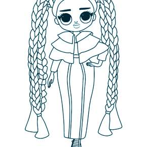 Раскраски куколки ЛОЛ Раскраски куколки ЛОЛ